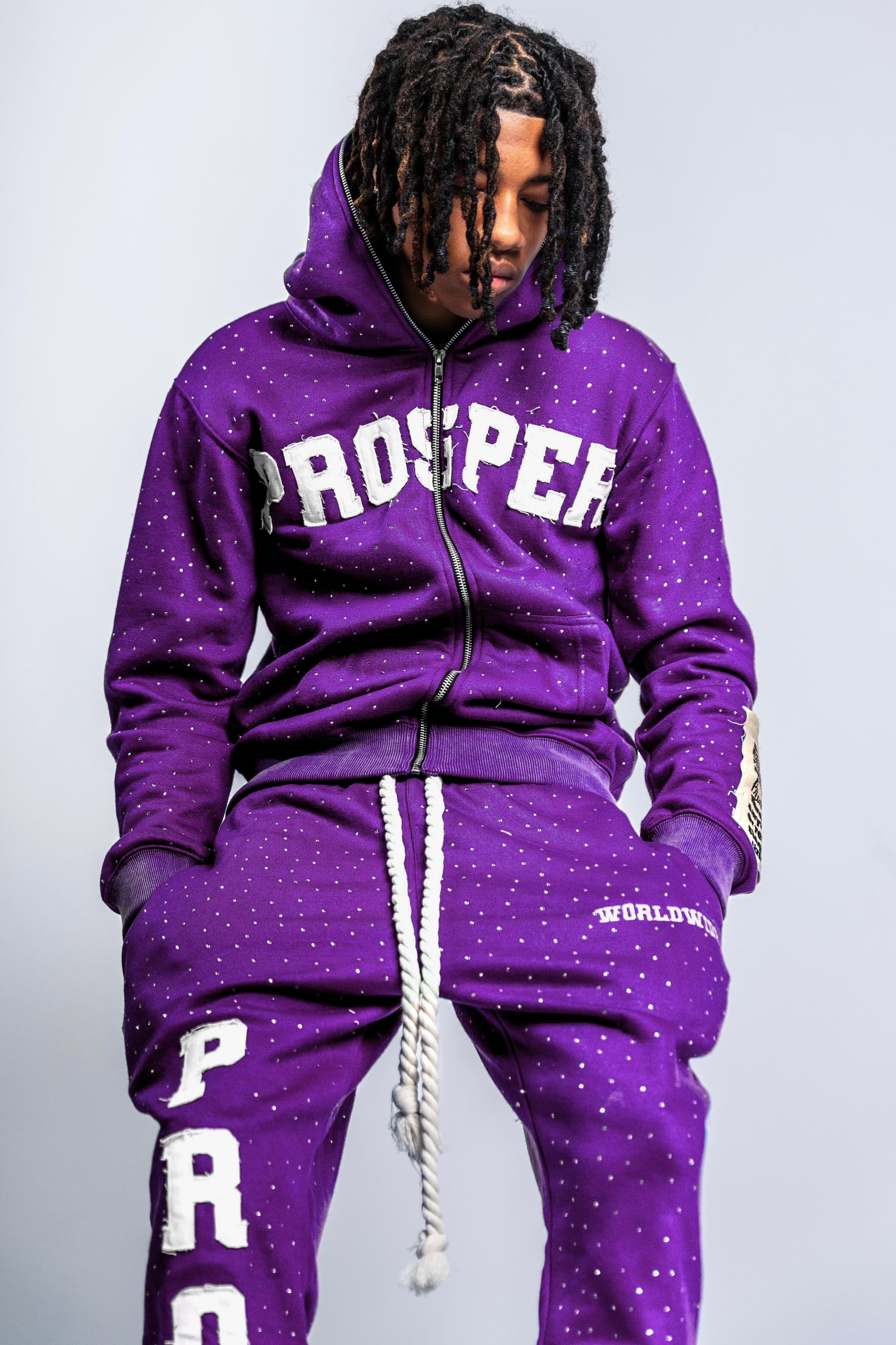 "PURPLE" ZIP UP