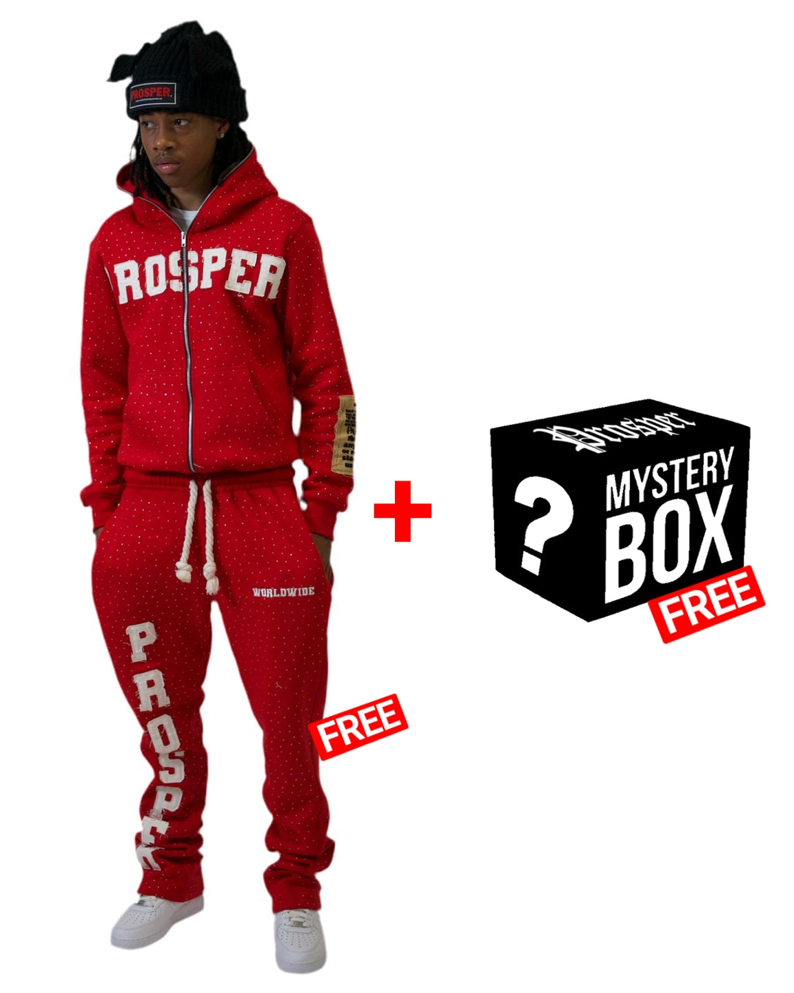 RED JACKET + FREE PANTS = FREE ITEM