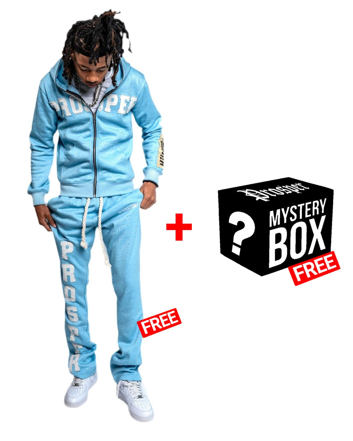LIGHT BLUE JACKET + FREE PANTS = FREE ITEM