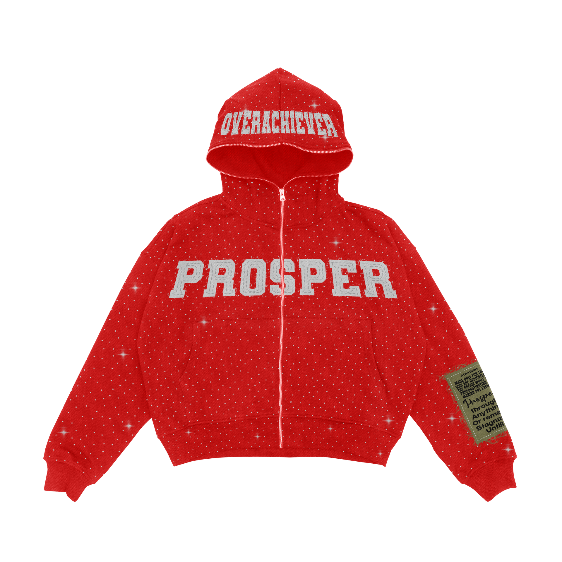 "RED" ZIP UP