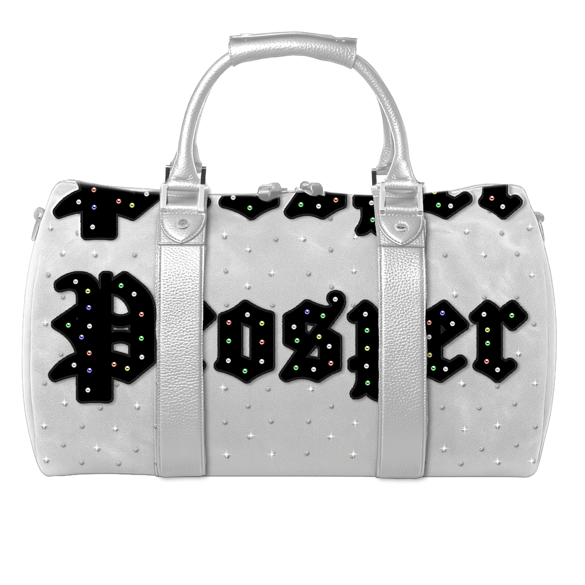 PREVAIL DIAMOND DUFFLE "WHITE"